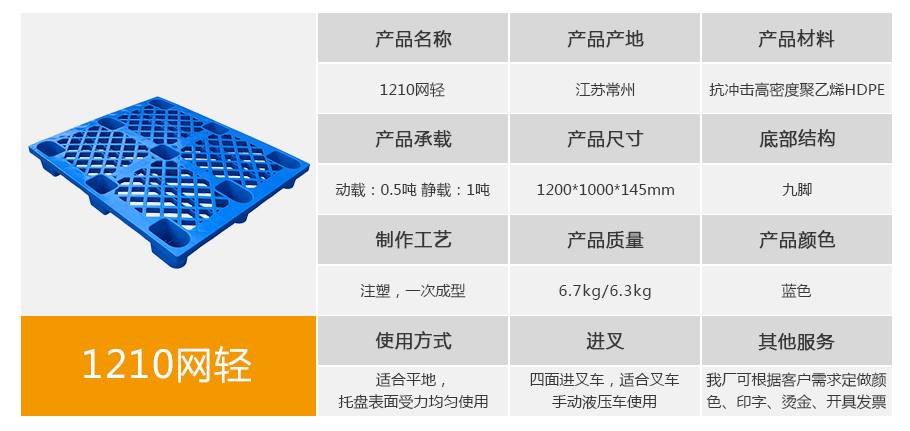 名贯彩票1210网格九脚塑料托盘