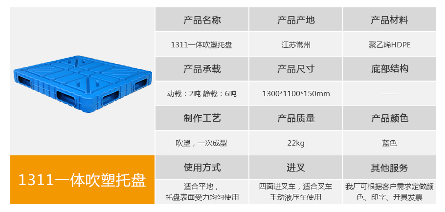 名贯彩票1311一体成型吹塑托盘