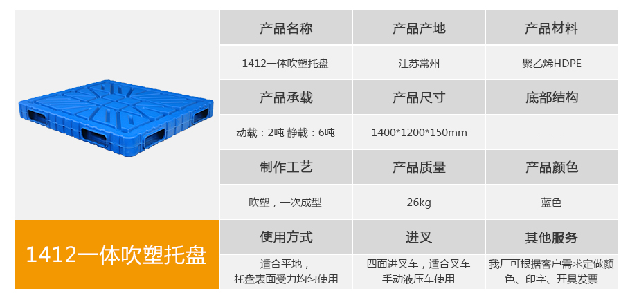 名贯彩票1412一体成型吹塑托盘