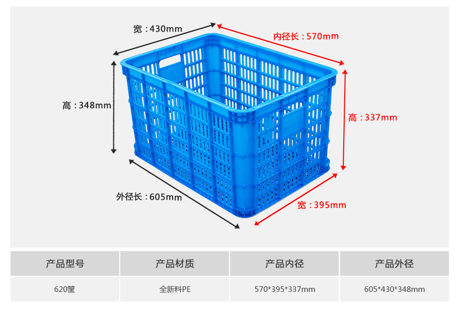 名贯彩票620塑料周转筐